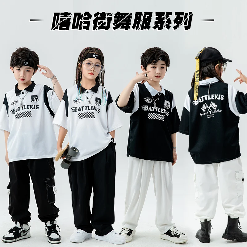Kids Hip Hop Clothing Teenage Kpop Outfits Polo Tshirt Tops Street Wear Pants For Girls Boys Jazz Dance Costume Showing Clothes
Kids Hip Hop Clothing Teenage Kpop Outfits Polo Tshirt Tops Street Wear Pants For Girls Boys Jazz Dance Costume Showing Clothes
