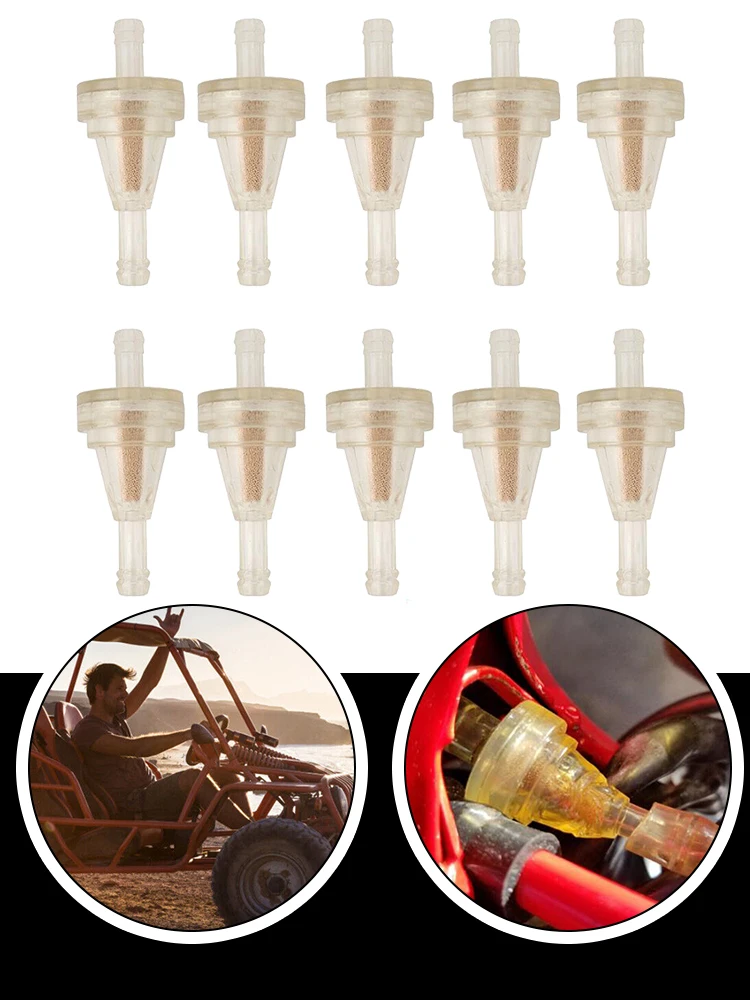 10pcs 1/4 Clear Motorcycle Inline Gas Fuel Filter For Dirt Bike ATV UTV Filter Impurities In Fuel, Protect Carburetor And Engine
10pcs 1/4 Clear Motorcycle Inline Gas Fuel Filter For Dirt Bike ATV UTV Filter Impurities In Fuel, Protect Carburetor And Engine
