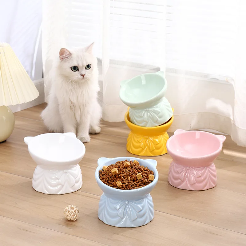 Oblique cat basin neck guard ceramic cat bowl high foot cat bowl pet bowl water bowl dog bowl cat food bowl anti-black chin
Oblique cat basin neck guard ceramic cat bowl high foot cat bowl pet bowl water bowl dog bowl cat food bowl anti-black chin