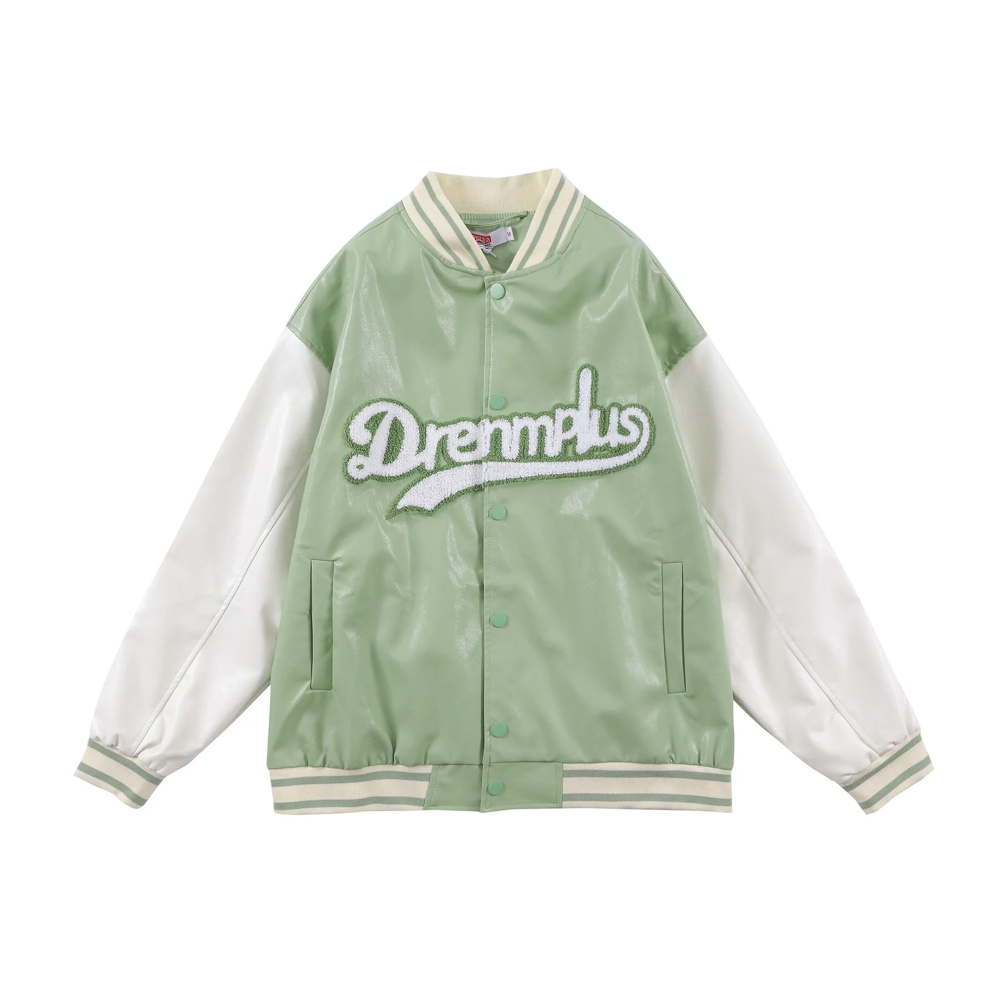 and Autumn Winter Tide Men's Color Matching Long Sleeve PU Leather Jacket Couple Casual Loose Baseball Jacket Sh
and Autumn Winter Tide Men's Color Matching Long Sleeve PU Leather Jacket Couple Casual Loose Baseball Jacket Sh