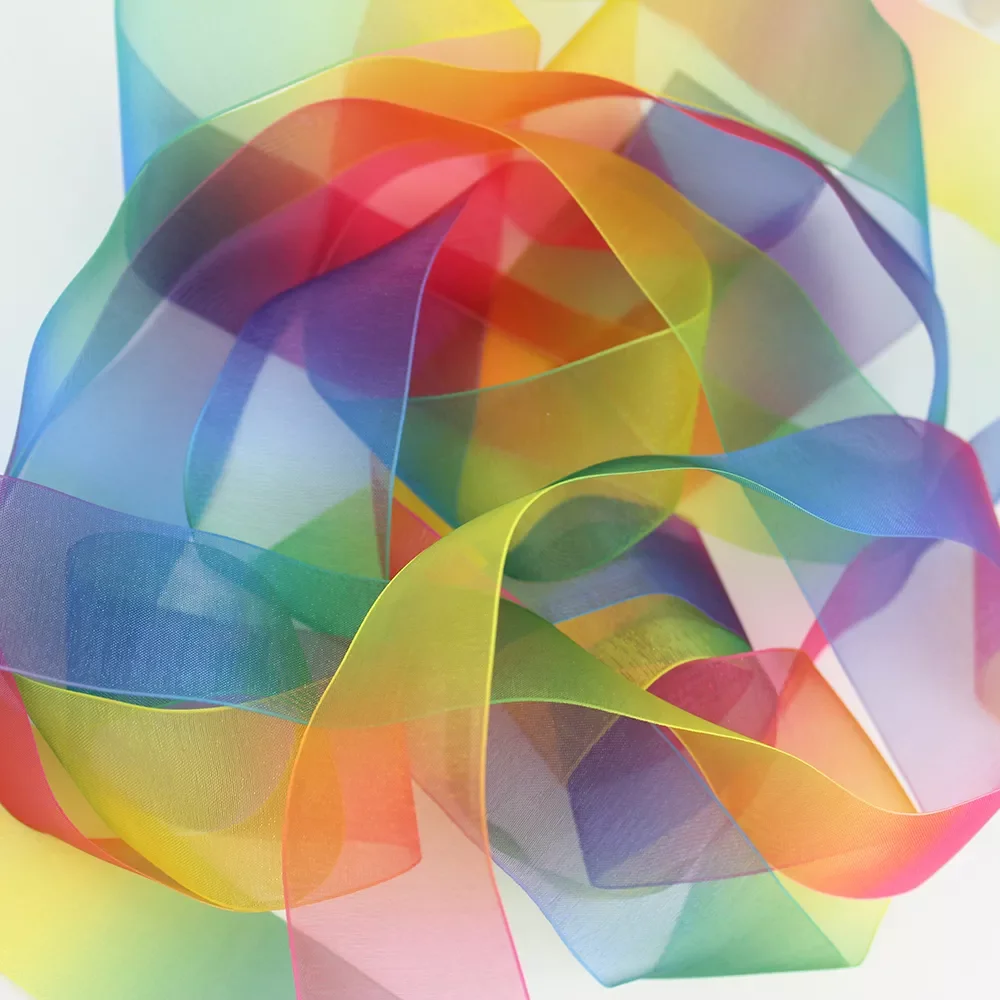 NEW Wholesale Rainbow Gradient organza ribbon 1-1/2" 38mm sheer ribbon Packing Tape Handmade Jewelry DIY Hair Bow 25 yards 
NEW Wholesale Rainbow Gradient organza ribbon 1-1/2" 38mm sheer ribbon Packing Tape Handmade Jewelry DIY Hair Bow 25 yards