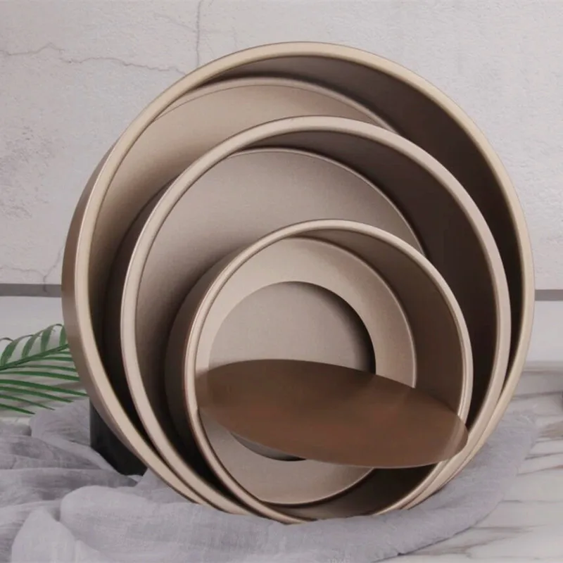 6/8inch Gold Baking Cake Mold Carbon Steel Round Cake Pan Baking Pan Tray with Removable Bottom Non-Stick Bakeware
6/8inch Gold Baking Cake Mold Carbon Steel Round Cake Pan Baking Pan Tray with Removable Bottom Non-Stick Bakeware
