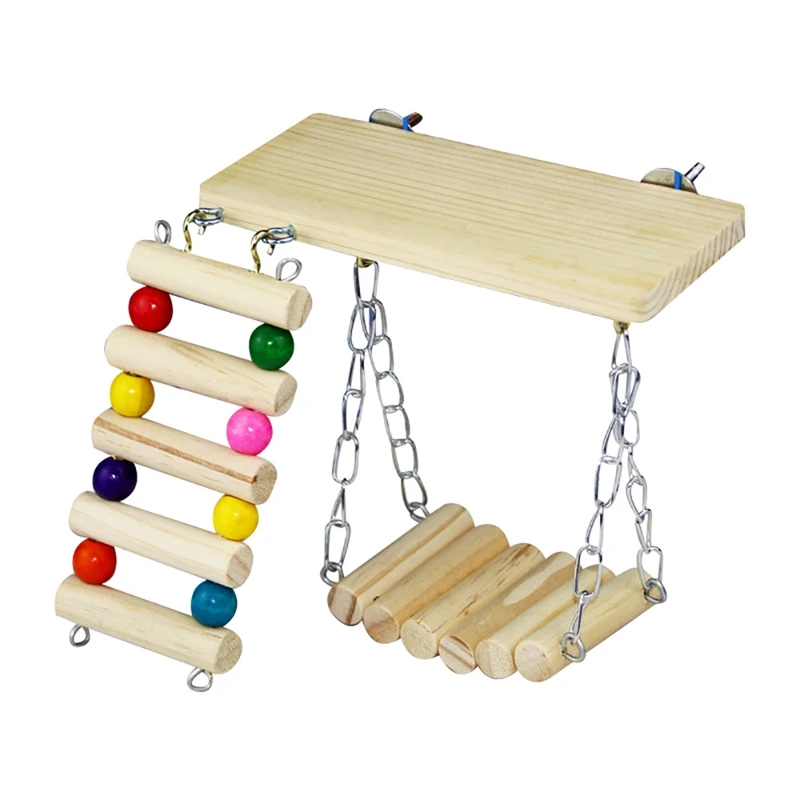 Деревянные качели для домашних животных, лестница для птиц, подставка для захвата, набор для детской крысы
Деревянные качели для домашних животных, лестница для птиц, подставка для захвата, набор для детской крысы