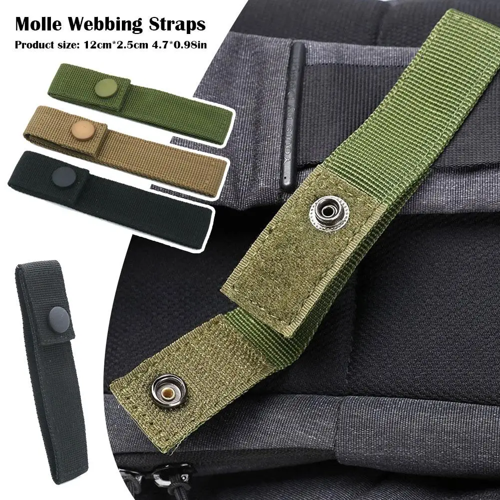 

4pcs Nylon Molle Ribbon Webbing Buckle Key Hook Clip Tactical Backpack Climbing Belt Hanger Outdoor Tools Carabiner Hooks H E6D5