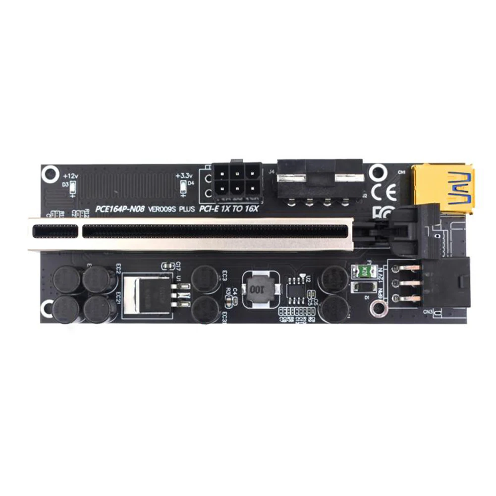 VER009S Plus PCIe Riser Card USB 3.0 Cable PCI-E Express 1x To 16x Extender For GPU Miner Bitcoin BTC Mining
VER009S Plus PCIe Riser Card USB 3.0 Cable PCI-E Express 1x To 16x Extender For GPU Miner Bitcoin BTC Mining