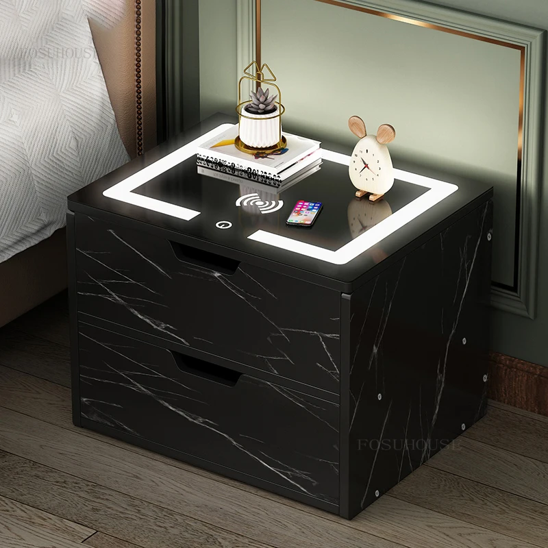 Nordic Smart Nightstands luxury Bedroom Furniture Household Multifunctional Wireless Charging Bedside Table with Lamp locker
Nordic Smart Nightstands luxury Bedroom Furniture Household Multifunctional Wireless Charging Bedside Table with Lamp locker