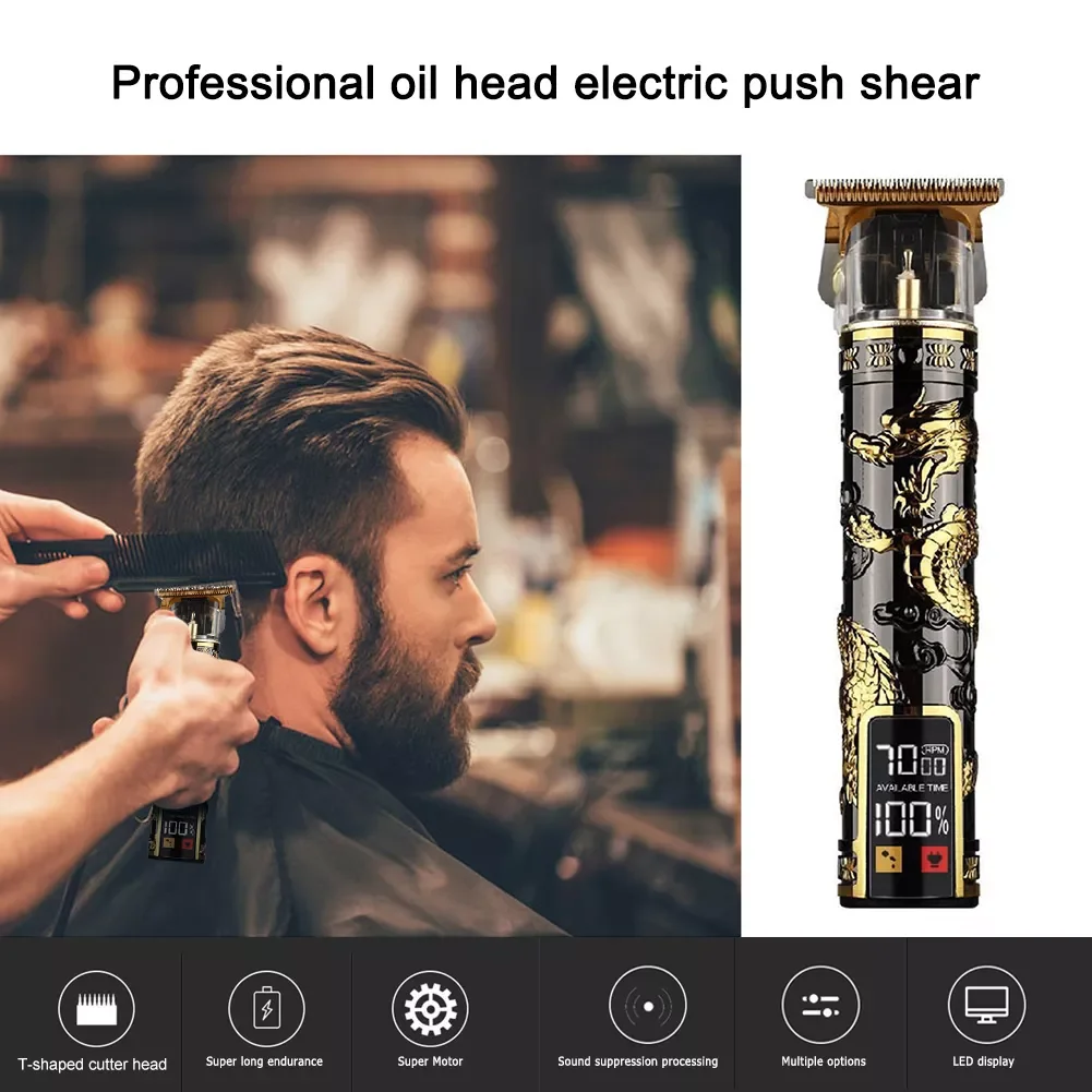 NEW2023 LED Hair Clipper Digital Display T-Shaped Cutter Head Man Shaver USB Charging Replaceable Limit Comb for Hotel
NEW2023 LED Hair Clipper Digital Display T-Shaped Cutter Head Man Shaver USB Charging Replaceable Limit Comb for Hotel