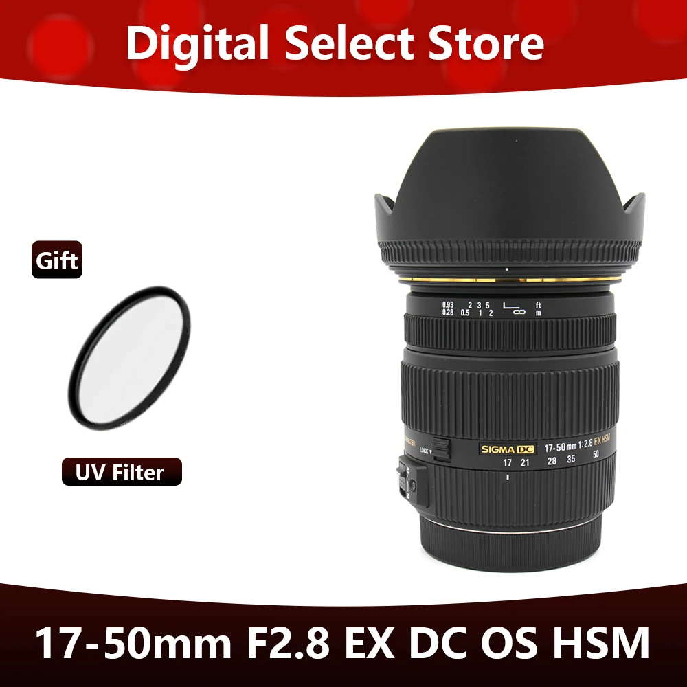 

Sigma 17-50mm f/2.8 EX DC OS HSM Lens For Canon mount Nikon Mount