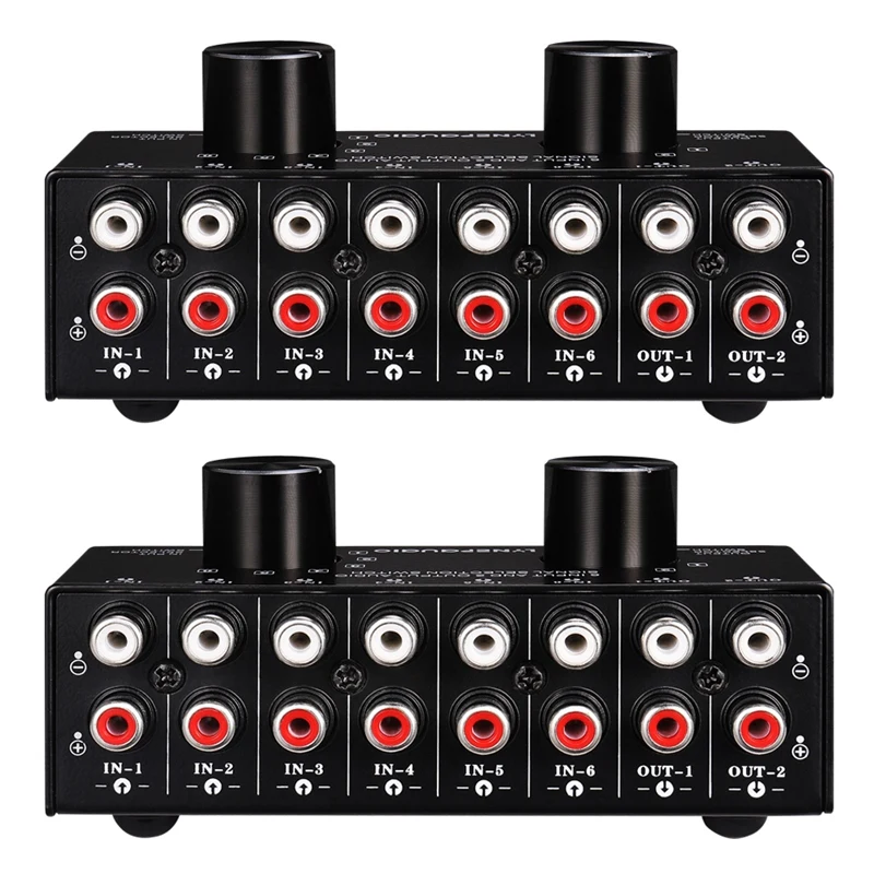 2X Switcher 6 In 2 Out Or 2 In 6 Out Headphone Speaker Switcher Stereo Sound Source Signal Selection Switcher
2X Switcher 6 In 2 Out Or 2 In 6 Out Headphone Speaker Switcher Stereo Sound Source Signal Selection Switcher