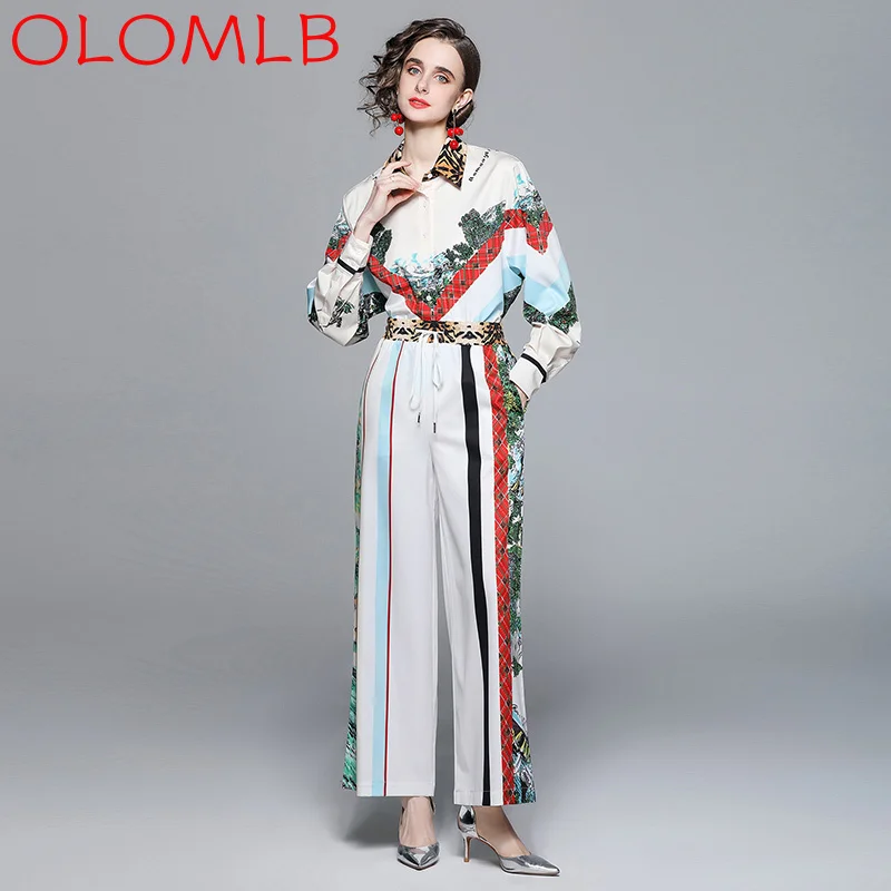 Новинка весны 2022 рубашка OLOMLB с длинным рукавом с принтом прямые брюки с эластичным поясом модный костюм офисное женское платье для путешест...
Новинка весны 2022 рубашка OLOMLB с длинным рукавом с принтом прямые брюки с эластичным поясом модный костюм офисное женское платье для путешест...