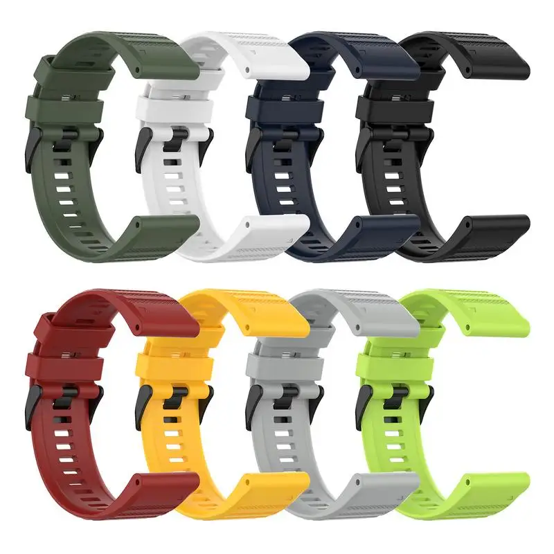 26mm Silicone Smartwatch Strap Adjustable Watch Strap Comfortable to Wear Replacement Watch Strap for Fenix6X Fenix6X Pro
26mm Silicone Smartwatch Strap Adjustable Watch Strap Comfortable to Wear Replacement Watch Strap for Fenix6X Fenix6X Pro