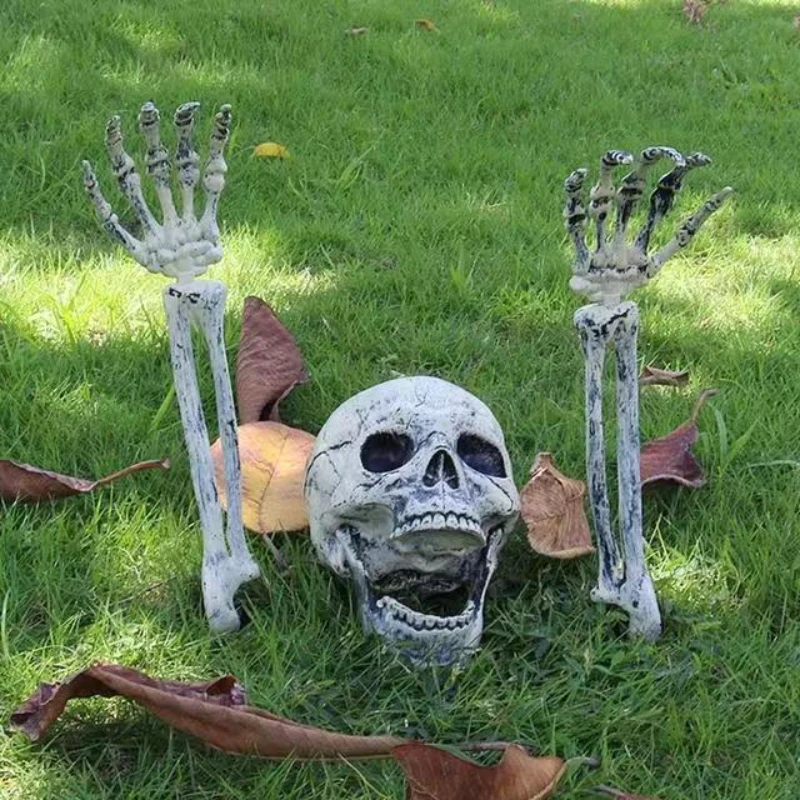 Halloween Skeleton Fake Skeleton Head and Hands Set Scary Skull Home Decors Halloween Party Haunted House Halloween Decoration
Halloween Skeleton Fake Skeleton Head and Hands Set Scary Skull Home Decors Halloween Party Haunted House Halloween Decoration