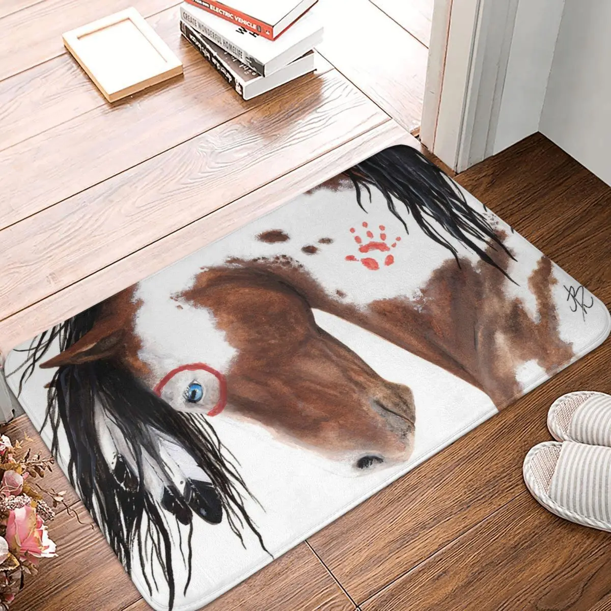 Majestic Pinto Horse Doormat Rug carpet Mat Footpad Bath mat Non-slip toilet Balcony Parlor durable Washable
Majestic Pinto Horse Doormat Rug carpet Mat Footpad Bath mat Non-slip toilet Balcony Parlor durable Washable