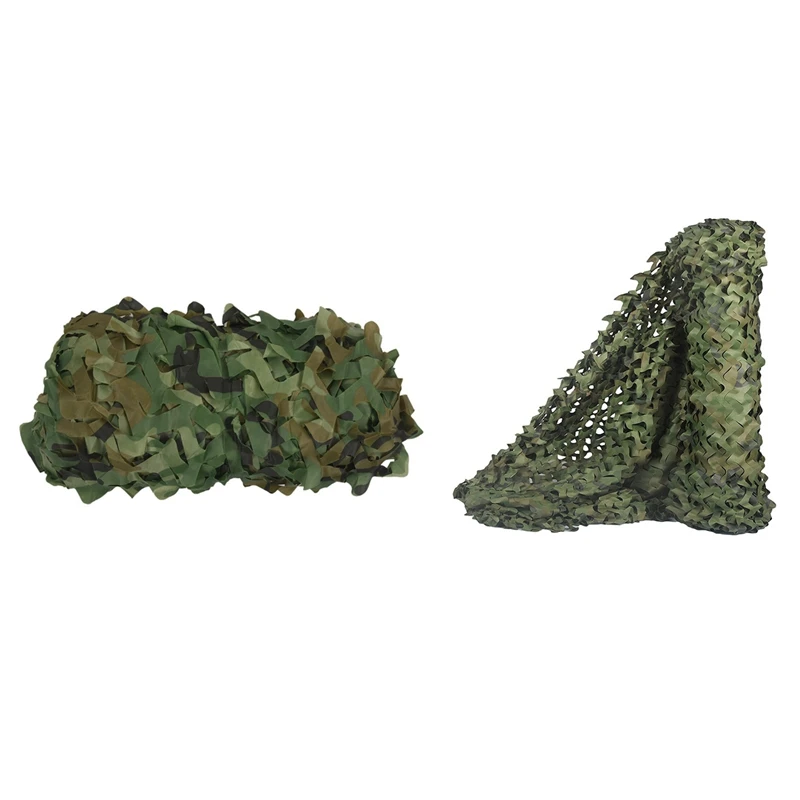 2 Pcs Hunting Camouflage Nets Woodland Camo Netting Blinds Great For Sunshade Camping Hunting Party,7Mx2m & 5Mx2m
2 Pcs Hunting Camouflage Nets Woodland Camo Netting Blinds Great For Sunshade Camping Hunting Party,7Mx2m & 5Mx2m