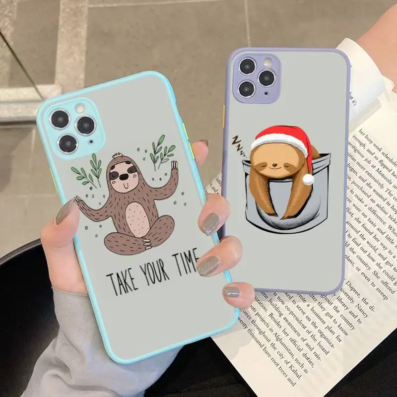 Cute Sloth Animals Phone Case for iPhone X XR XS 7 8 Plus 11 12 13 pro MAX 13mini Translucent Matte Shockproof Case
Cute Sloth Animals Phone Case for iPhone X XR XS 7 8 Plus 11 12 13 pro MAX 13mini Translucent Matte Shockproof Case