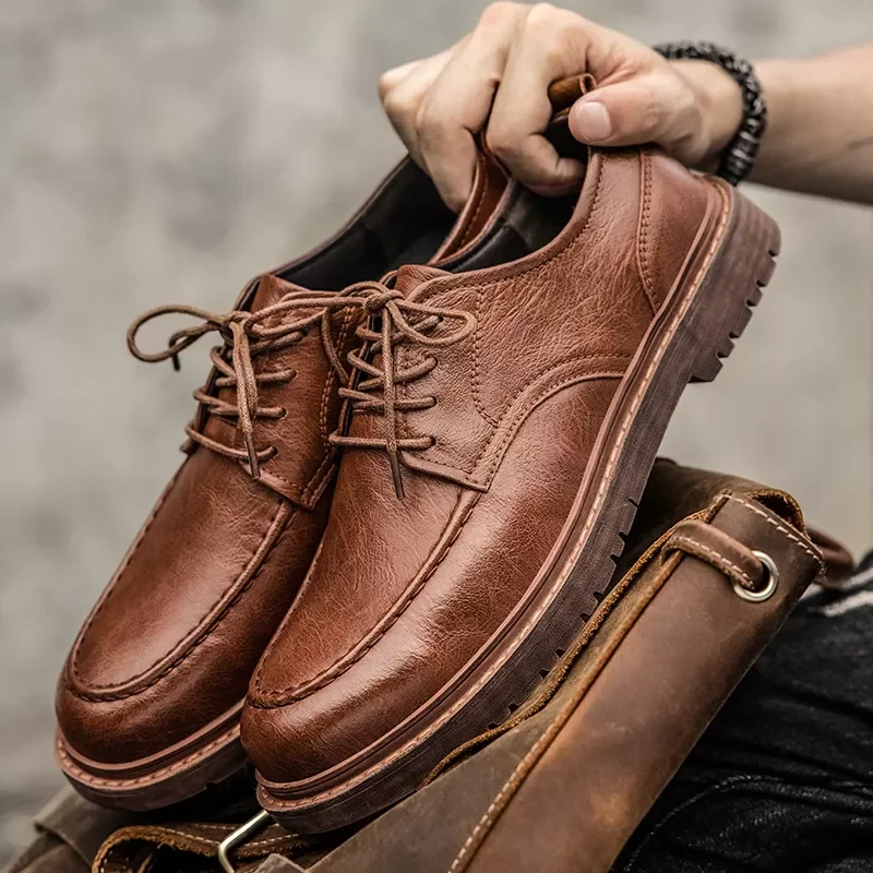 Men Leather Casual Shoes Comfortable Genuine Leather Shoes Men Black Rubber Work Boots Business Casual Sneakers Men Shoes
Men Leather Casual Shoes Comfortable Genuine Leather Shoes Men Black Rubber Work Boots Business Casual Sneakers Men Shoes