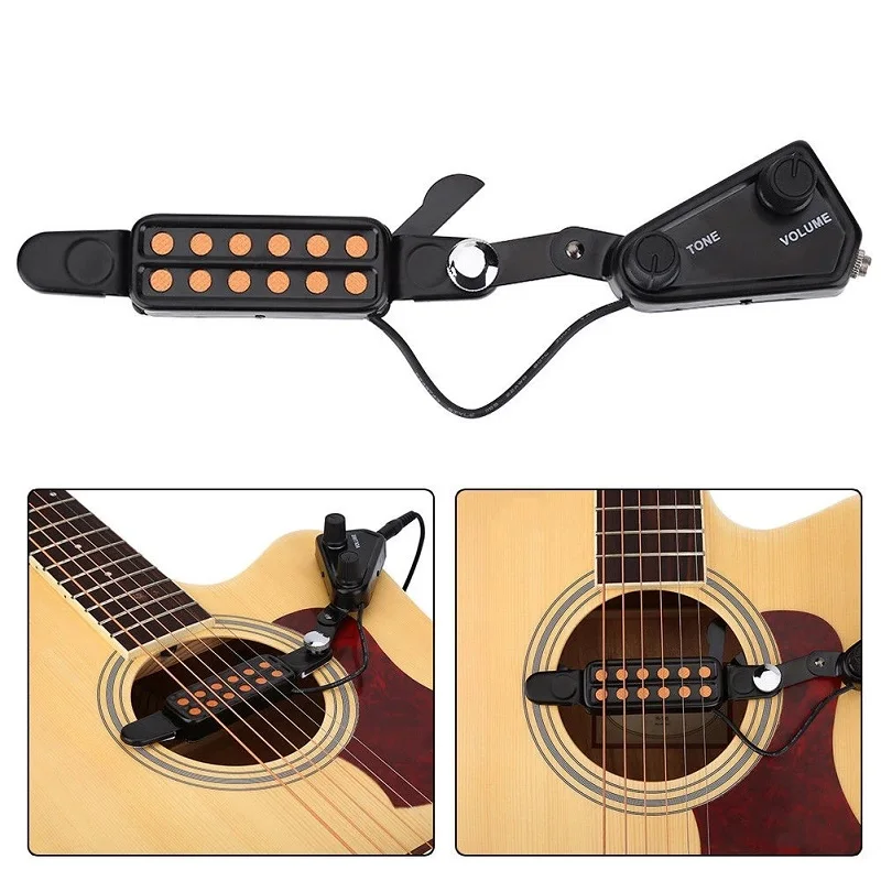 12-hole Acoustic Guitar Sound Hole Pickup Magnetic Transducer Amplifier with Tone Volume Controller Audio Cable Guitar Accessory
12-hole Acoustic Guitar Sound Hole Pickup Magnetic Transducer Amplifier with Tone Volume Controller Audio Cable Guitar Accessory