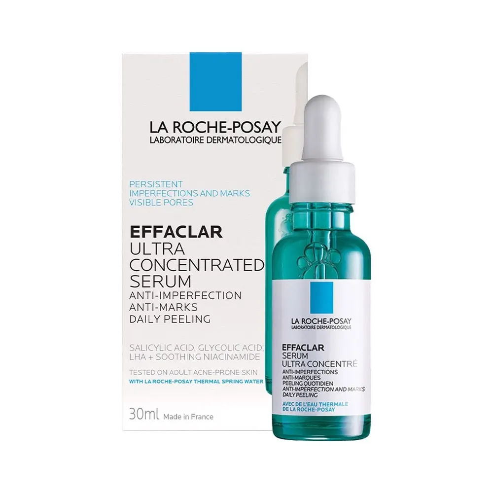 La Roche-Posay Effaclar Salicylic Acid Acne Treatment Serum Clears Acne Blemishes Visibly Reducing Pores Fine Lines Serum 30ml
La Roche-Posay Effaclar Salicylic Acid Acne Treatment Serum Clears Acne Blemishes Visibly Reducing Pores Fine Lines Serum 30ml
