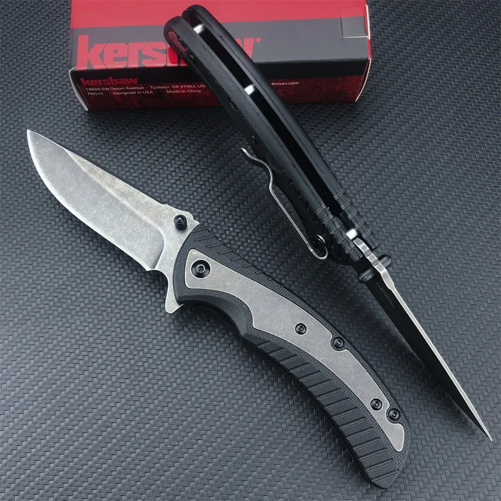 Kershaw 1312BW Scrip Drop Point Assisted Opening Knife Outdoor Camping Hunting Self-defense EDC Fishing Pocket Folding Knives
Kershaw 1312BW Scrip Drop Point Assisted Opening Knife Outdoor Camping Hunting Self-defense EDC Fishing Pocket Folding Knives