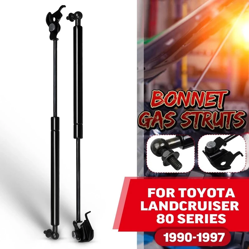 Car Bonnet Hood Gas Struts Lift Support Rod Front Engine Hood Shocks Strut Bars For Toyota Land Cruiser 80 Series 90-97 
Car Bonnet Hood Gas Struts Lift Support Rod Front Engine Hood Shocks Strut Bars For Toyota Land Cruiser 80 Series 90-97