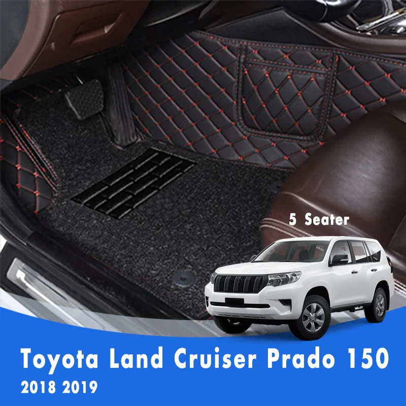 Коврики для Toyota Land Cruiser Prado 150, 2018, 2019, 5 мест, роскошные двухслойные автомобильные коврики с проволочной петлей, 3d-ковры, автомобильные аксессуары
Коврики для Toyota Land Cruiser Prado 150, 2018, 2019, 5 мест, роскошные двухслойные автомобильные коврики с проволочной петлей, 3d-ковры, автомобильные аксессуары