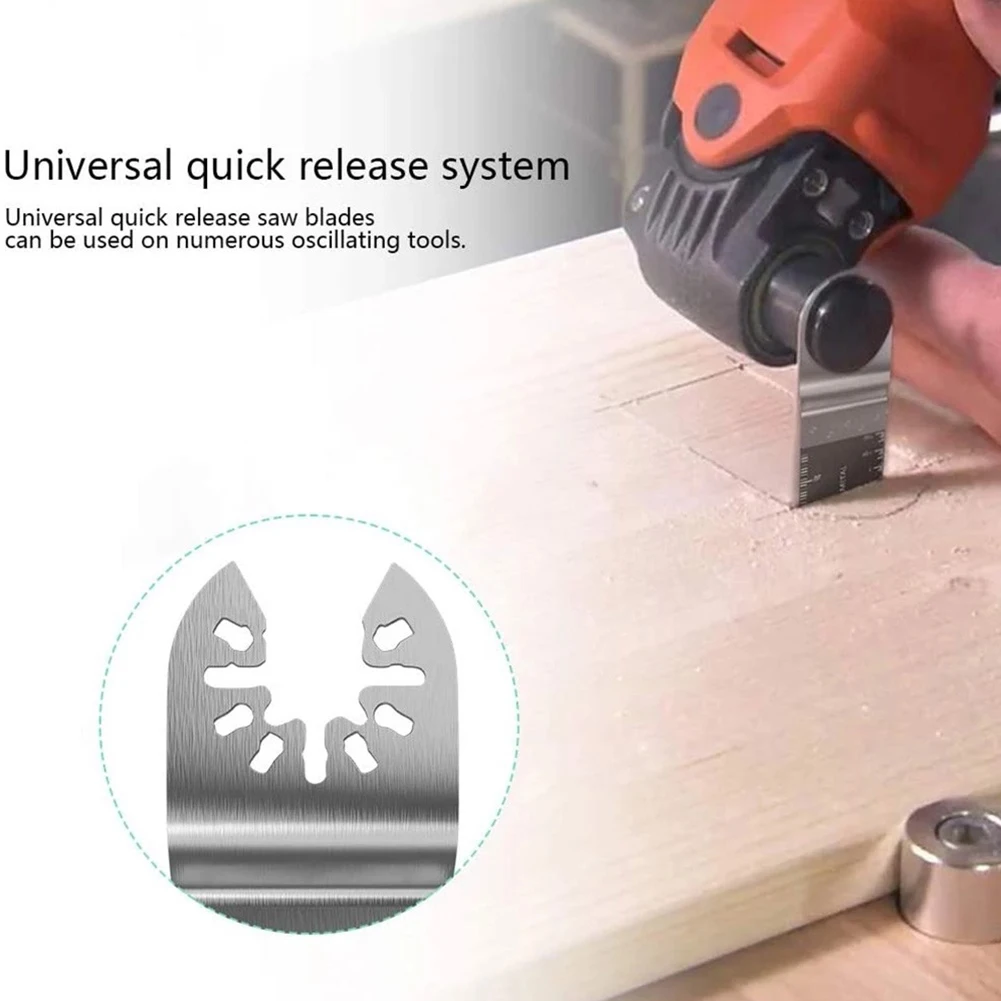 2pcs Universal Bi-metal Oscillating Multi Tool Saw Blade For Metal Wood Cutting Hardwood Plastic Plasterboard Hardwood
2pcs Universal Bi-metal Oscillating Multi Tool Saw Blade For Metal Wood Cutting Hardwood Plastic Plasterboard Hardwood