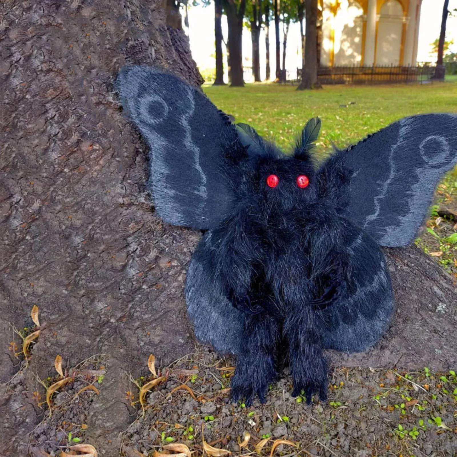 Stuffed Plush toys Gothic Mothman Plushie Is Looking For A Love And Magical Home Unique novel black moth Soft Toy Cute Mothman
Stuffed Plush toys Gothic Mothman Plushie Is Looking For A Love And Magical Home Unique novel black moth Soft Toy Cute Mothman