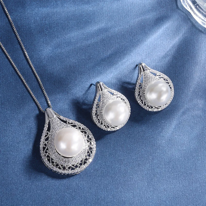 2022 New White Pearl Water Droplet Pendant Necklace and Earring High Quality Women's Jewelry Friends Mom Gift Boho Dropshipping
2022 New White Pearl Water Droplet Pendant Necklace and Earring High Quality Women's Jewelry Friends Mom Gift Boho Dropshipping