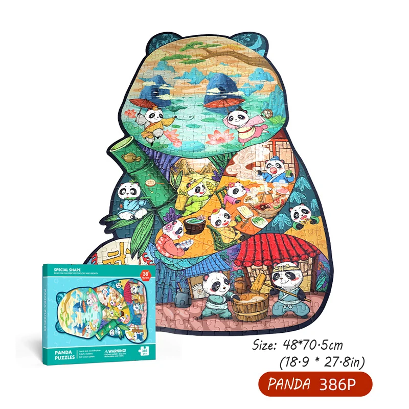 

Kids Jigsaw Puzzles Cognitive Chinese Style Cartoon Puzzles Educational Intellectual Development Toys For Toddlers