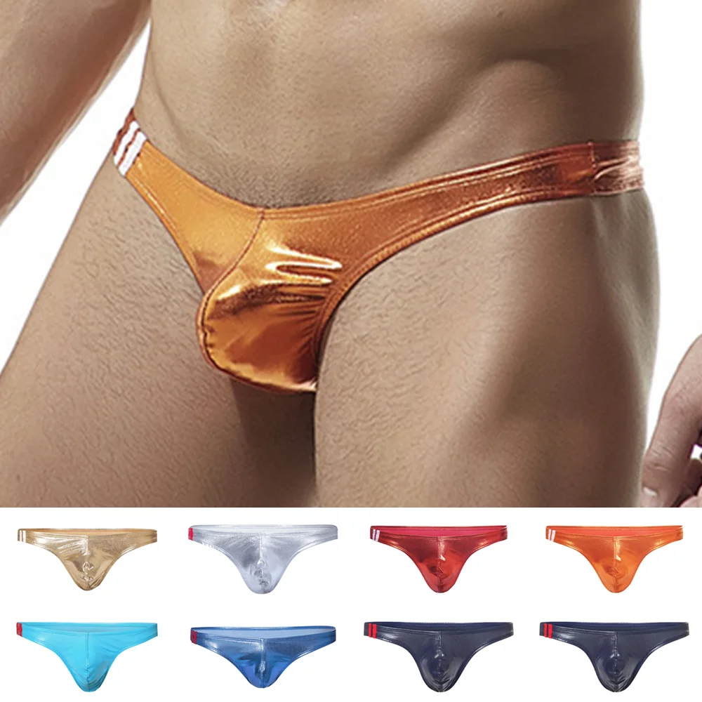 Men G-String Sexy Patent Leather Briefs Glossy Bikini U Convex Pouch Underpants Underwear Thong Club String Homme Cosplay M - XL
Men G-String Sexy Patent Leather Briefs Glossy Bikini U Convex Pouch Underpants Underwear Thong Club String Homme Cosplay M - XL