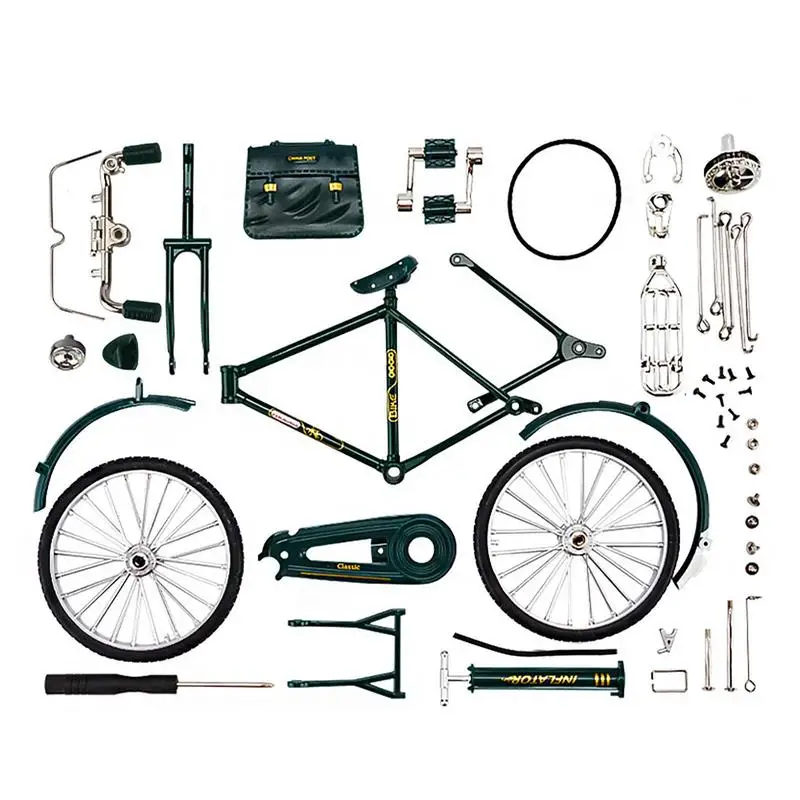 DIY Bicycle Model Scale Metal Bicycle Sculpture With Inflator Bike Toy Model For Manual Assembly For Friends Neighbors And Famil
DIY Bicycle Model Scale Metal Bicycle Sculpture With Inflator Bike Toy Model For Manual Assembly For Friends Neighbors And Famil