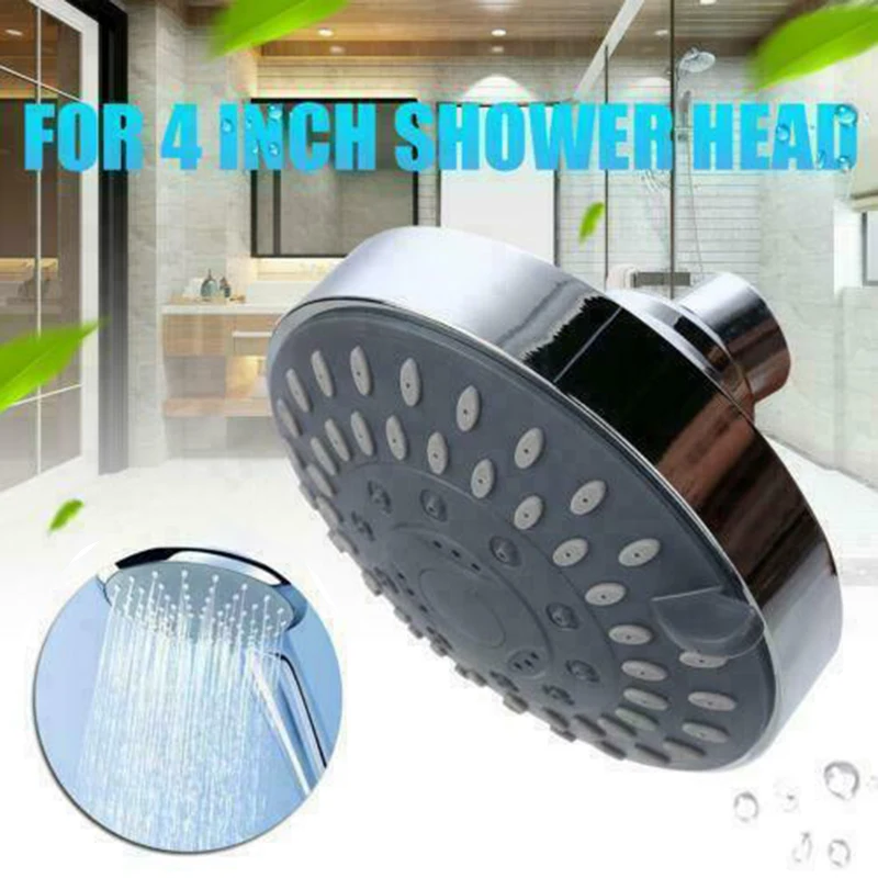 4Inch High Pressure Shower Head Sprayer 5 Setting Adjustable Rainfall Wall-Mounted Bathroom Fixture Faucet Replacements Parts
4Inch High Pressure Shower Head Sprayer 5 Setting Adjustable Rainfall Wall-Mounted Bathroom Fixture Faucet Replacements Parts