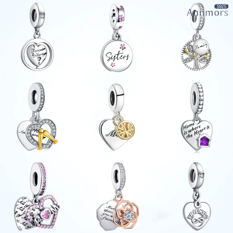 Friendship Charms Bead Silver Plated Fit Original Bracelet for Women Jewelry Making Lover Wife Shape Fashion Charm
Friendship Charms Bead Silver Plated Fit Original Bracelet for Women Jewelry Making Lover Wife Shape Fashion Charm