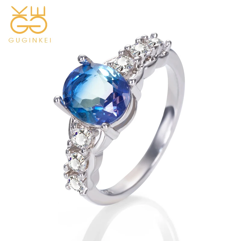 GUGINKEI Colorful Tourmaline Crystal Zircon Stone Gemstone Silver 925 Jewelry Rings Women Jewelry 925 Sterling Silver Ring
GUGINKEI Colorful Tourmaline Crystal Zircon Stone Gemstone Silver 925 Jewelry Rings Women Jewelry 925 Sterling Silver Ring