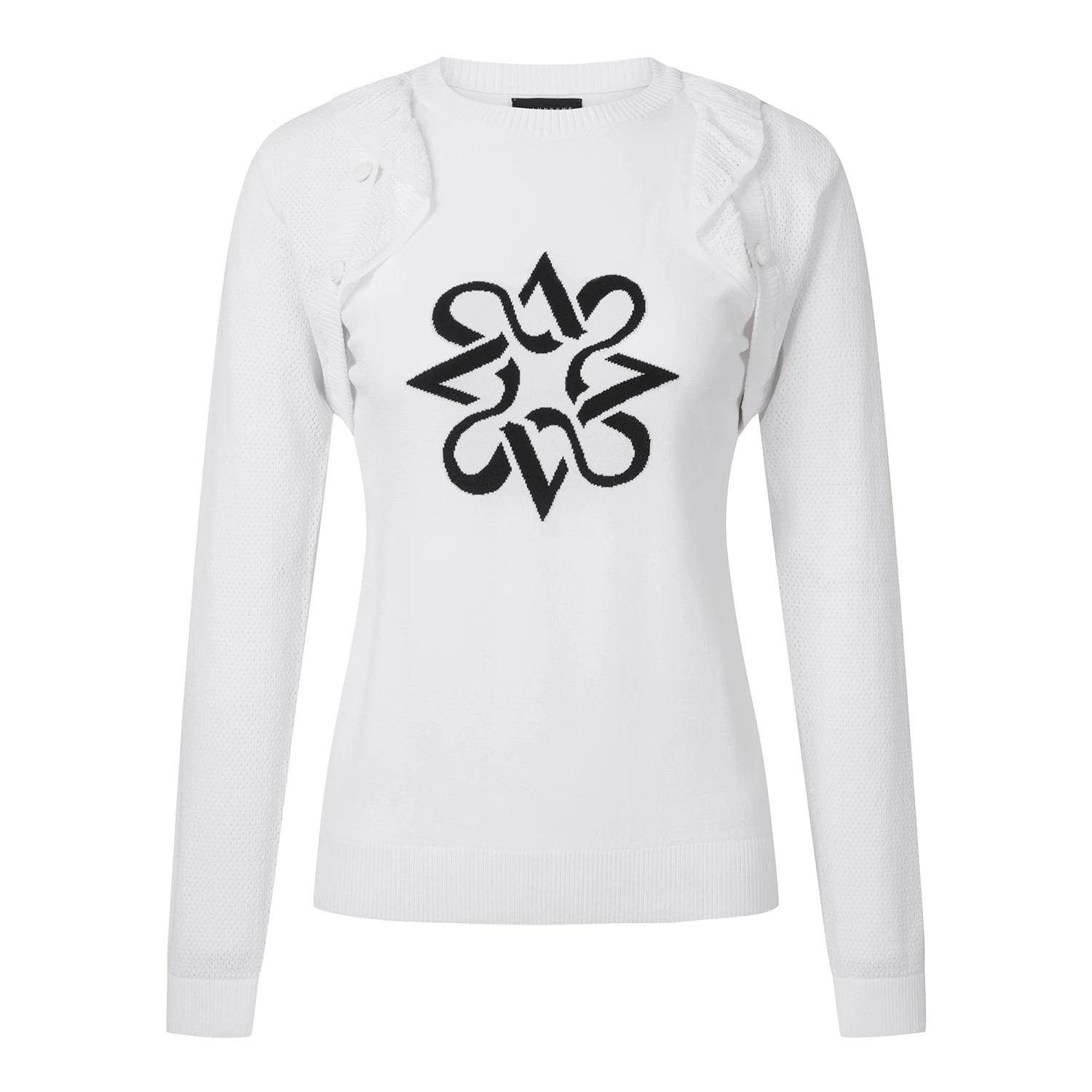 ST new golf ladies knitwear lace fashion casual small fragrance wind round neck jacquard long sleeve
ST new golf ladies knitwear lace fashion casual small fragrance wind round neck jacquard long sleeve