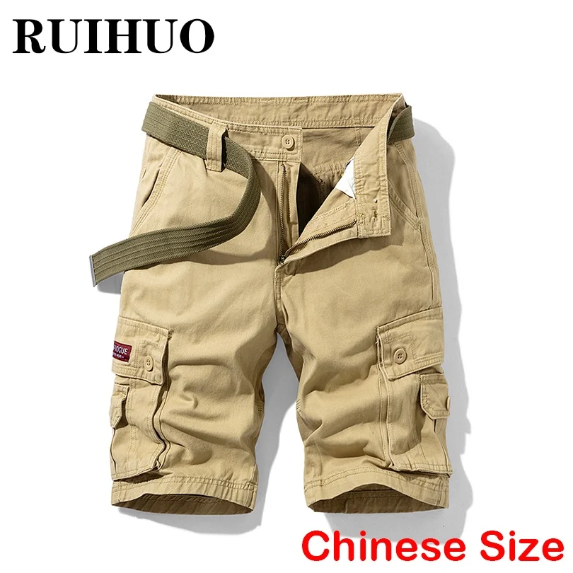 RUIHUO Knee Length Cargo Shorts Men Clothing Casual Shorts For Men Chinese Size 28-36 2022 Summer New Arrivals
RUIHUO Knee Length Cargo Shorts Men Clothing Casual Shorts For Men Chinese Size 28-36 2022 Summer New Arrivals