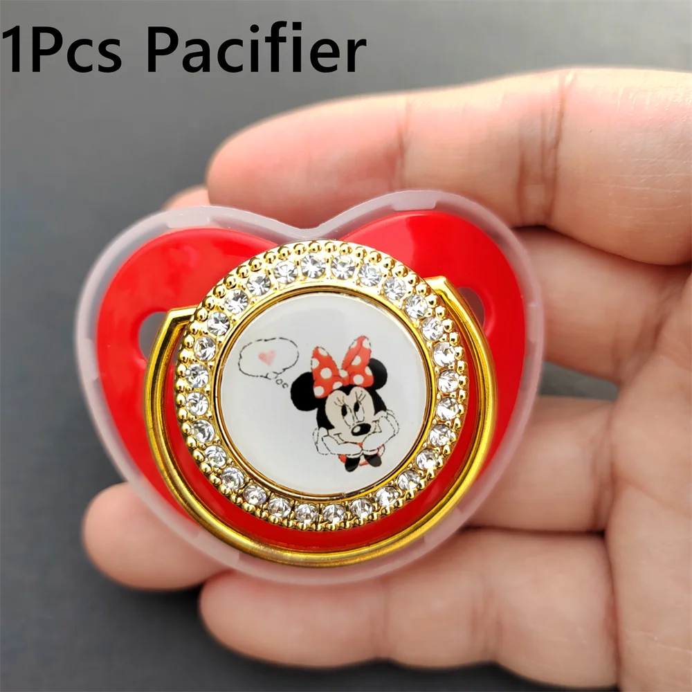 2022 Disney Hot selling style Luxury Red Baby pacifier BPA-free silicone baby Fake nipple Newborn baby pacifier chupeta de luxo
2022 Disney Hot selling style Luxury Red Baby pacifier BPA-free silicone baby Fake nipple Newborn baby pacifier chupeta de luxo