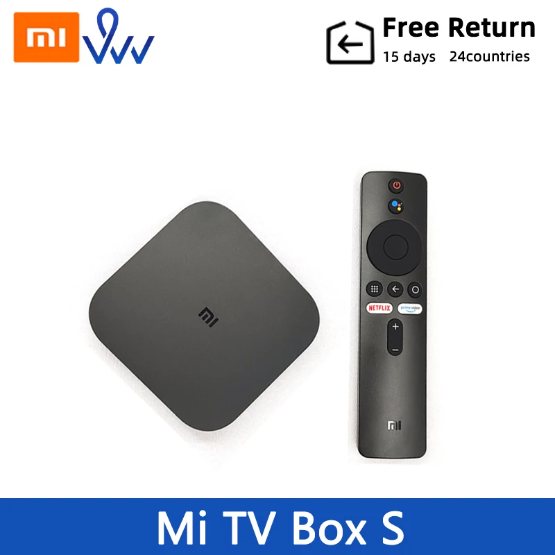 Оригинальная ТВ-приставка Xiaomi Mi S 4K HDR Android Ultra HD 2G 8G WIFI Google Cast телеприставка 4