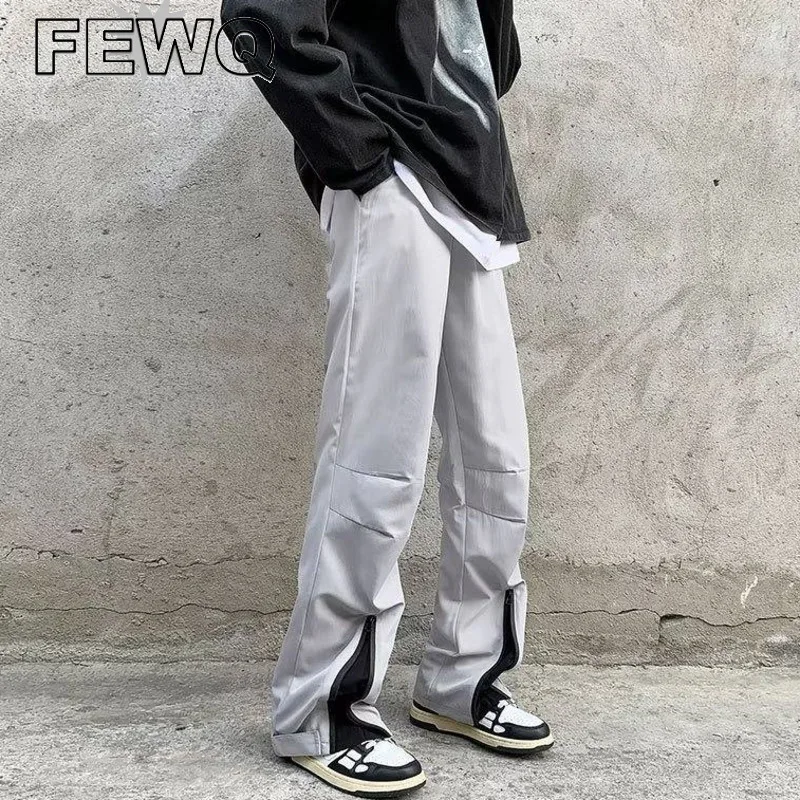 FEWQ Men's Casual Pant Zipper Spliced Long Straight Fashion 2023 Spring New Male Trousers Waterproof Wide Leg High Street 24B659
FEWQ Men's Casual Pant Zipper Spliced Long Straight Fashion 2023 Spring New Male Trousers Waterproof Wide Leg High Street 24B659
