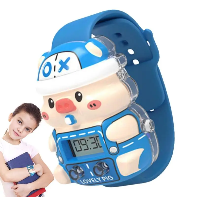 

Детские электронные часы, цветной светящийся циферблат, многофункциональные светящиеся часы-будильник, милая фотография для мальчиков и девочек