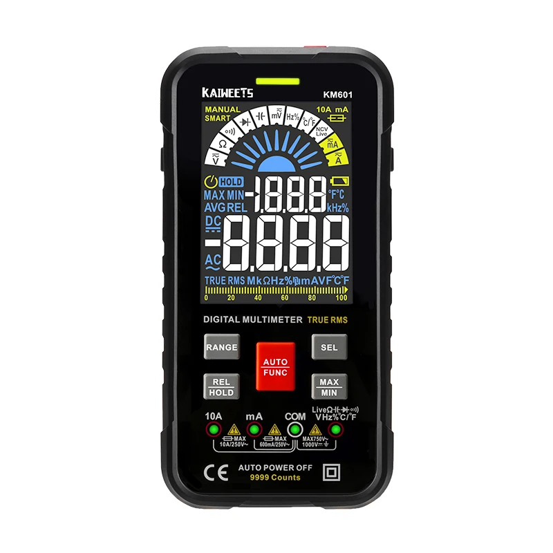 Цифровой мультиметр Kaiweets KM601 для умного дома, многофункциональный мультиметр
Цифровой мультиметр Kaiweets KM601 для умного дома, многофункциональный мультиметр