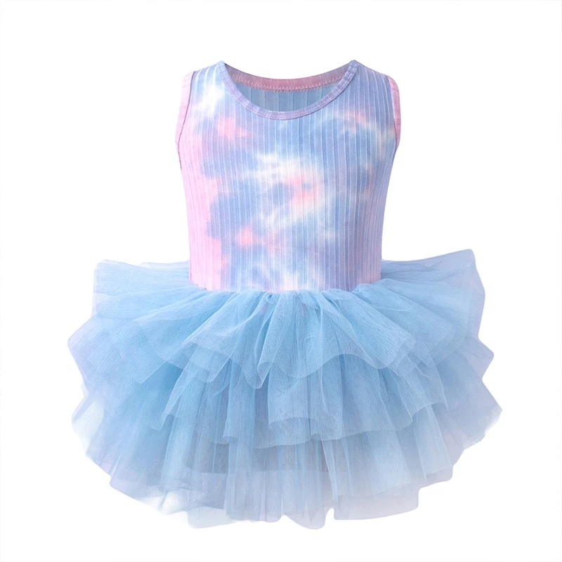 Kids Cute Tie-dye Ballet Dress Fashion Sleeveless Mesh Tutu Skirt Leothard Dancewear For 3-8 Years Old
Kids Cute Tie-dye Ballet Dress Fashion Sleeveless Mesh Tutu Skirt Leothard Dancewear For 3-8 Years Old