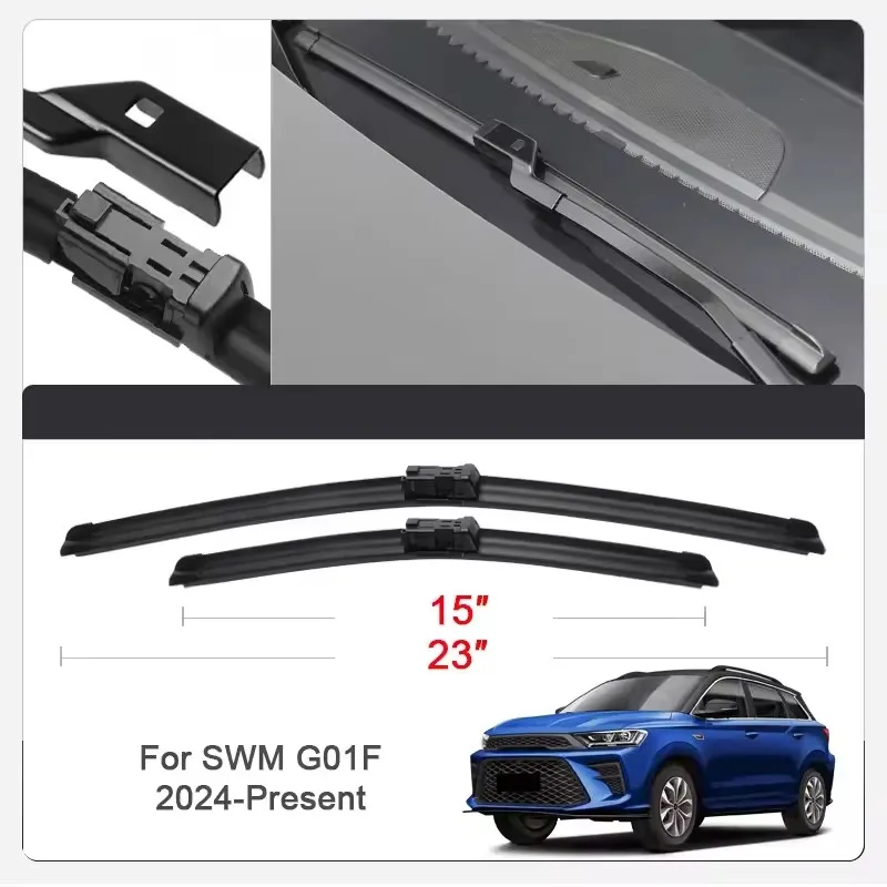2 шт. щетки стеклоочистителя автомобиля для SWM G01, G01F, G05 PRO переднее лобовое стекло двойные резиновые автомобильные аксессуары
2 шт. щетки стеклоочистителя автомобиля для SWM G01, G01F, G05 PRO переднее лобовое стекло двойные резиновые автомобильные аксессуары 