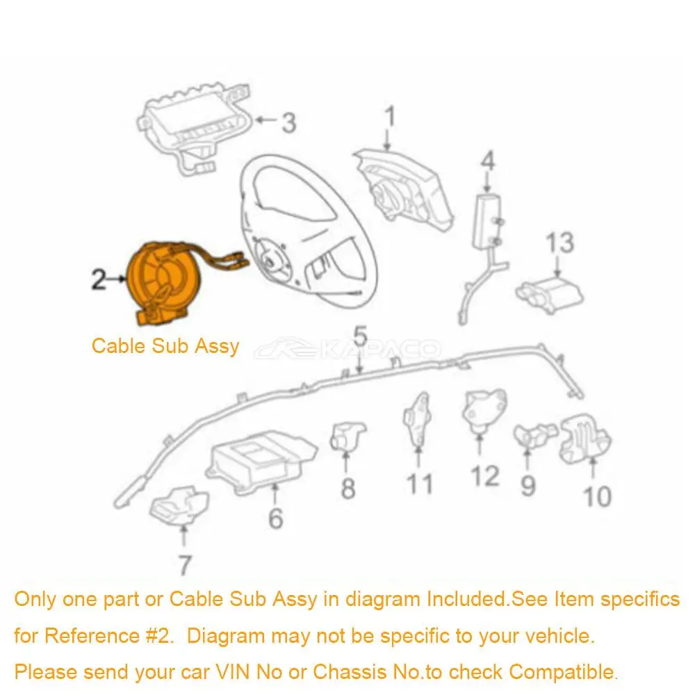 Reel Assembly, Cable for VW Seat Arona 2017
Reel Assembly, Cable for VW Seat Arona 2017