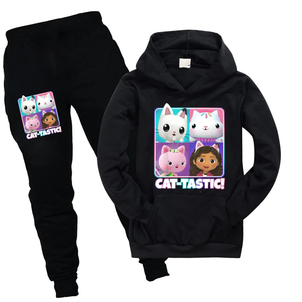 Комплект из 2 предметов для мальчиков Gabbys, толстовка с капюшоном для кукольного домика, брюки, мультяшный спортивный костюм для маленьких девочек
Комплект из 2 предметов для мальчиков Gabbys, толстовка с капюшоном для кукольного домика, брюки, мультяшный спортивный костюм для маленьких девочек