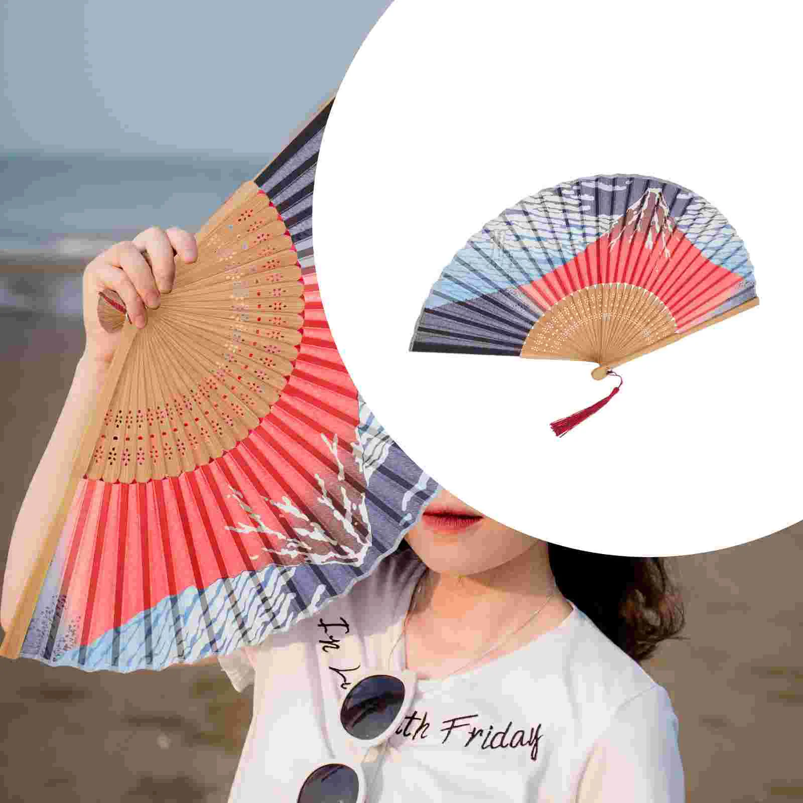 Japanese Style Folding Hand Fan Vintage Handheld Bamboo Folding Silk Fan
Japanese Style Folding Hand Fan Vintage Handheld Bamboo Folding Silk Fan