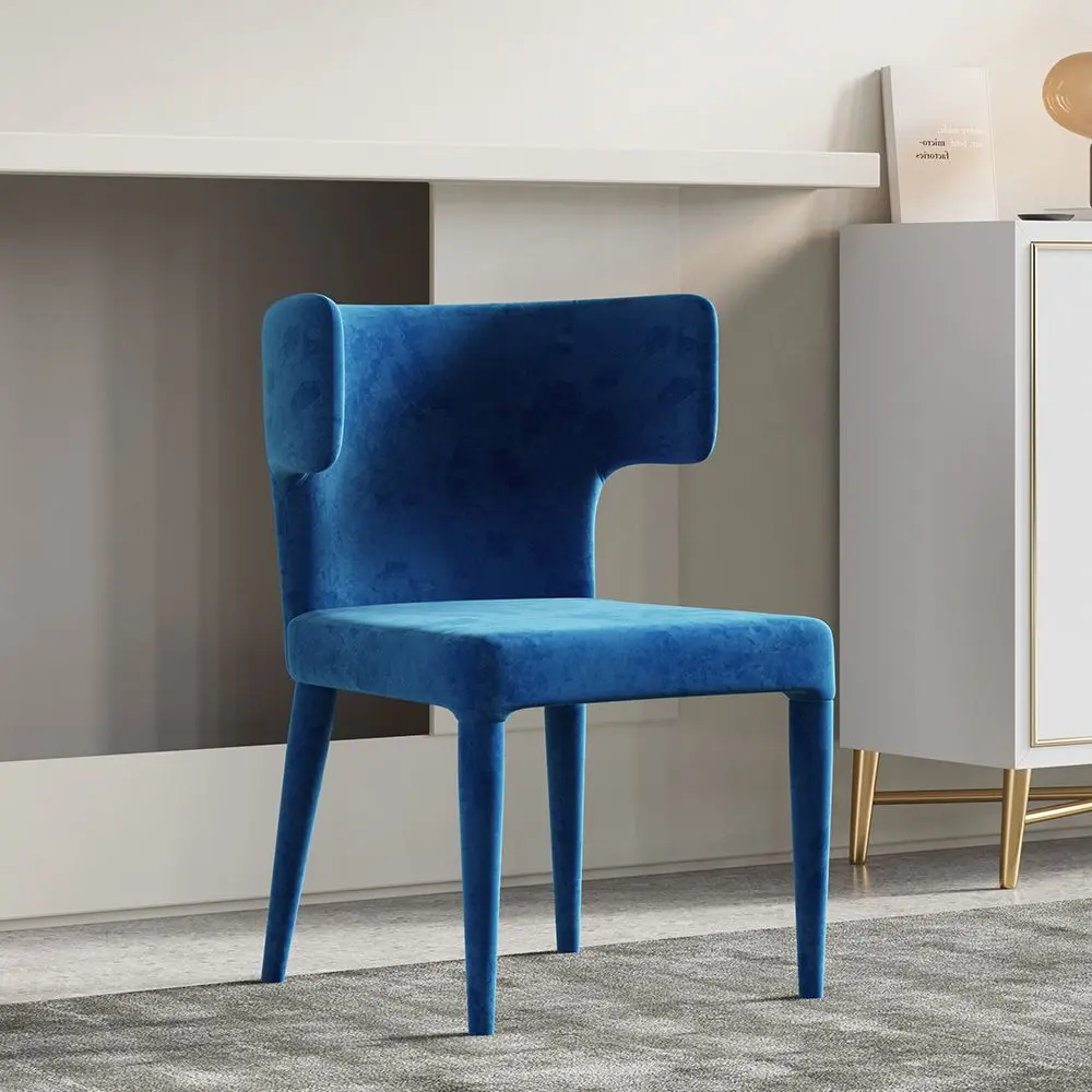 Light Luxury Italian Style Dining Chair Modern Blue Fabric Velvet Dining Chair Hotel Restaurant Furniture
Light Luxury Italian Style Dining Chair Modern Blue Fabric Velvet Dining Chair Hotel Restaurant Furniture