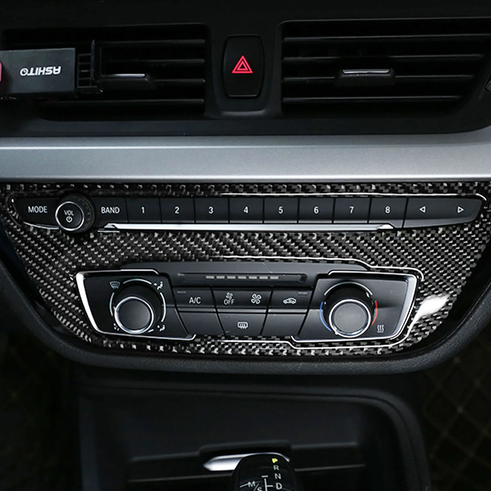 Fit For BMW 1 Series Sedan 2017-2019 Carbon Fiber Air Conditioning Switch Panel Cover Trim Sticker LHD 
Fit For BMW 1 Series Sedan 2017-2019 Carbon Fiber Air Conditioning Switch Panel Cover Trim Sticker LHD