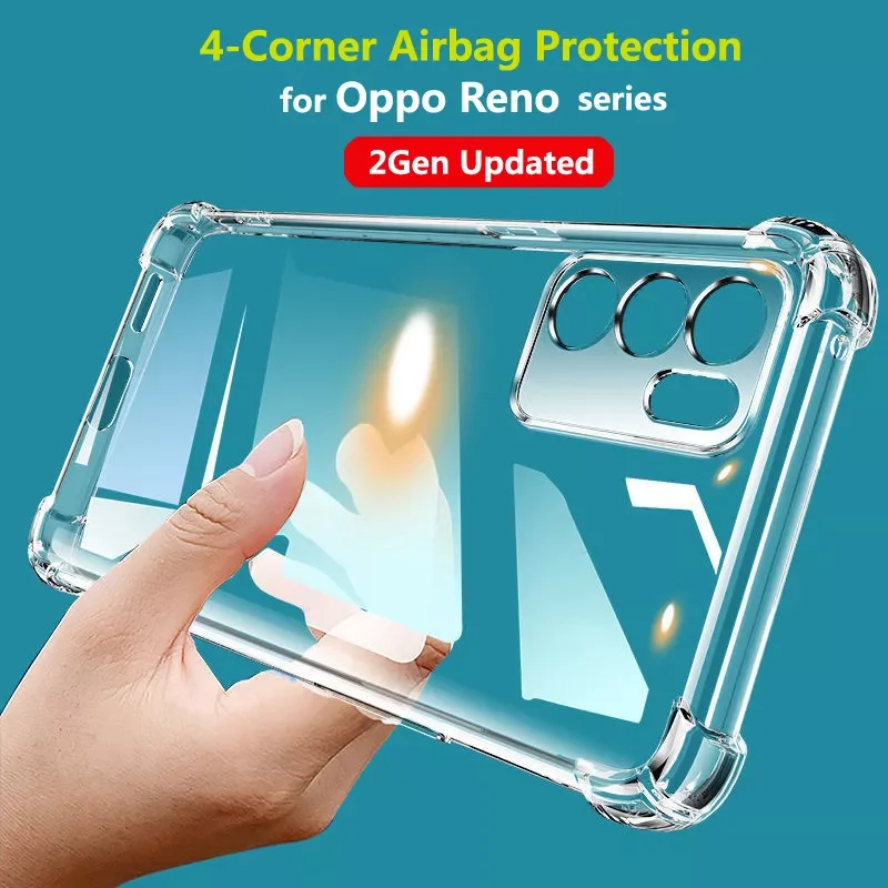 Corner Shocproof Case for Oppo Reno7 4G Reno6 Reno5 F Reno4 Pro 5G Reno 7 SE 6 5 Pro+ Ace2 TPU Clear Cover Transparent Cover
Corner Shocproof Case for Oppo Reno7 4G Reno6 Reno5 F Reno4 Pro 5G Reno 7 SE 6 5 Pro+ Ace2 TPU Clear Cover Transparent Cover