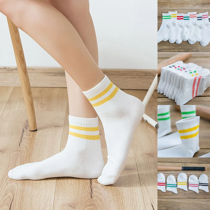 Spring Autumn New Women Cotton Sock Solid Color Stripes Middle Tube Sports Breathable Socks
Spring Autumn New Women Cotton Sock Solid Color Stripes Middle Tube Sports Breathable Socks